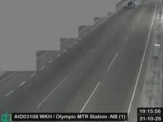 Latest image of West Kowloon Highway near Olympic MTR Station - Northbound (1)