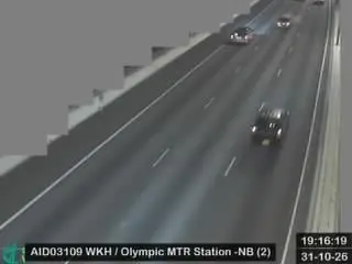 Latest image of West Kowloon Highway near Olympic MTR Station - Northbound (2)