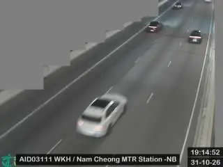 Latest image of West Kowloon Highway near Nam Cheong MTR Station - Northbound