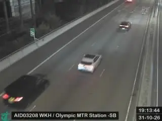 Latest image of West Kowloon Highway near Olympic MTR Station - Southbound