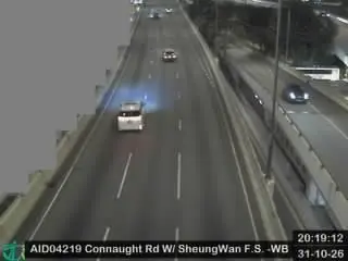 Latest image of Connaught Road West Flyover near Sheung Wan Fire Station - Westbound
