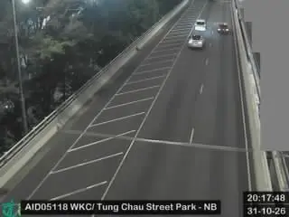 Latest image of West Kowloon Corridor near Tung Chau Street Park - Northbound