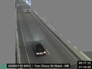 Latest image of West Kowloon Corridor near Yen Chow Street West - Northbound