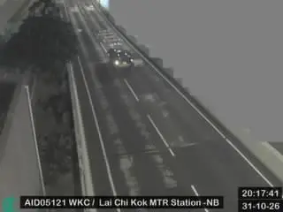 Latest image of West Kowloon Corridor near Lai Chi Kok MTR Station - Northbound