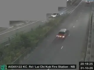 Latest image of Kwai Chung Road near Lai Chi Kok Fire Station- Northbound