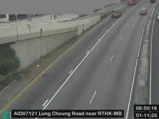 Latest image of Lung Cheung Road near RTHK - Westbound