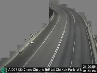 Latest image of Ching Cheung Road near Lai Chi Kok Park Sports Centre - Westbound