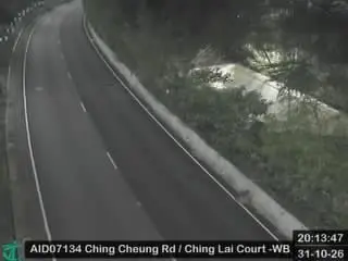 Latest image of Ching Cheung Road near Ching Lai Court - Westbound