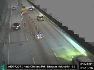 Latest image of Ching Cheung Road near Dragon lndustrial Building - Eastbound