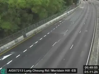 Latest image of Lung Cheung Road near Meridain Hill - Eastbound