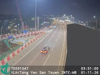 Latest image of Yuen Long Highway near Tong Yan San Tsuen Interchange - Westbound