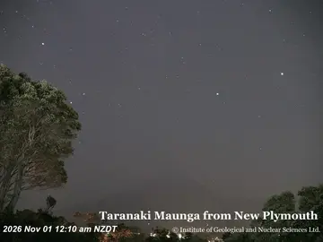 Latest image of Taranaki from New Plymouth