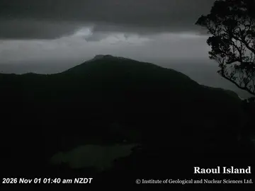 Latest image of Raoul Island