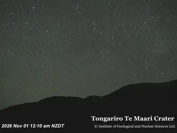 Latest image of Tongariro Te Maari Crater
