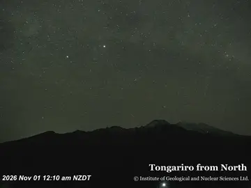 Latest image of Tongariro from North