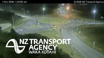Latest image of SH18 Brigham Creek Interchange